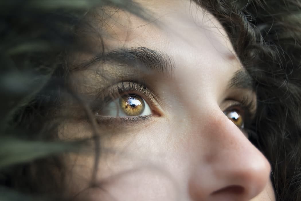 Close-up of a woman's eyes